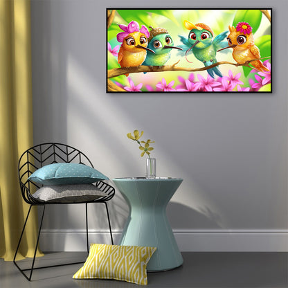 Bird - Full Round Drill Diamond Painting 60*30CM