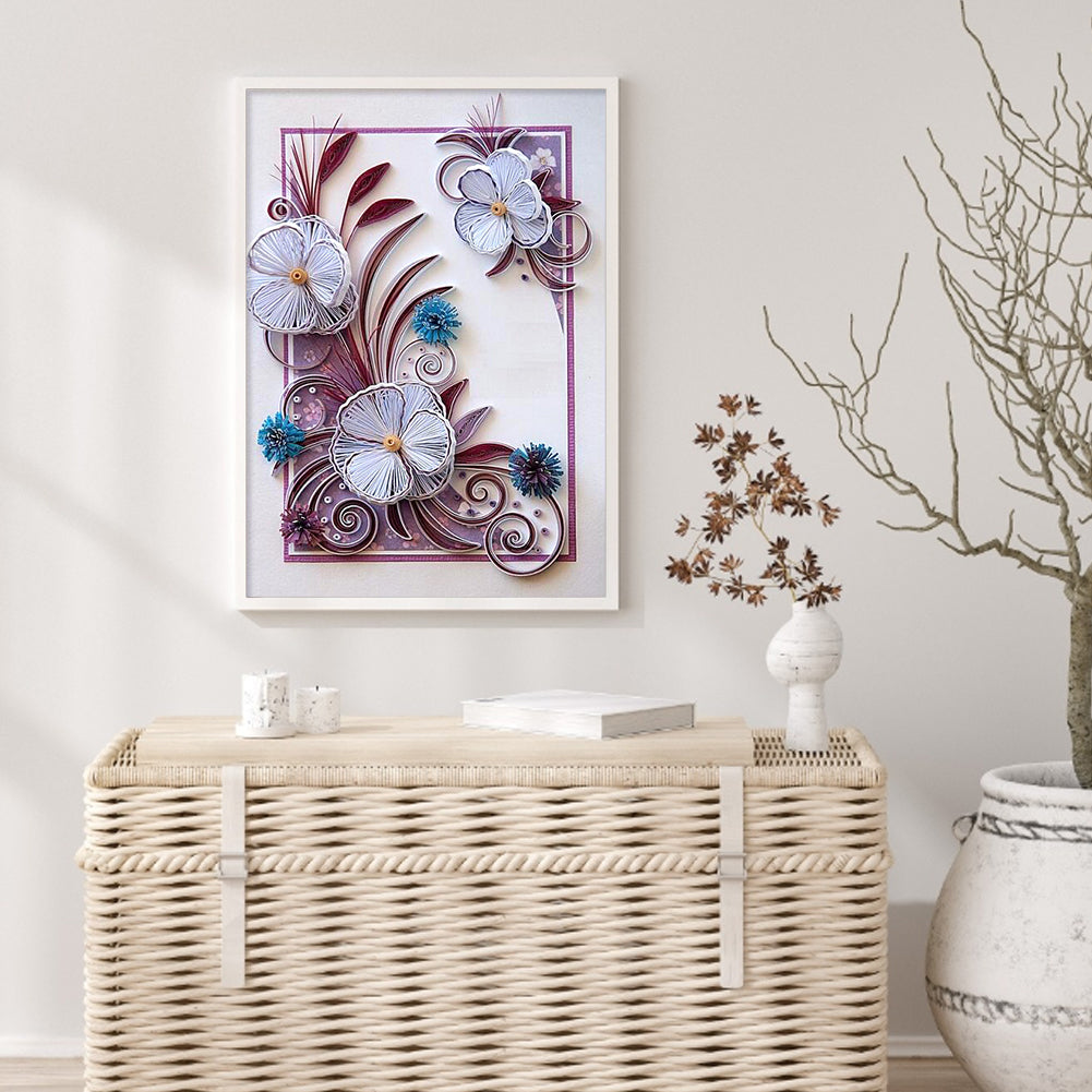 Paper Quilling - Full Round Drill Diamond Painting 30*40cm
