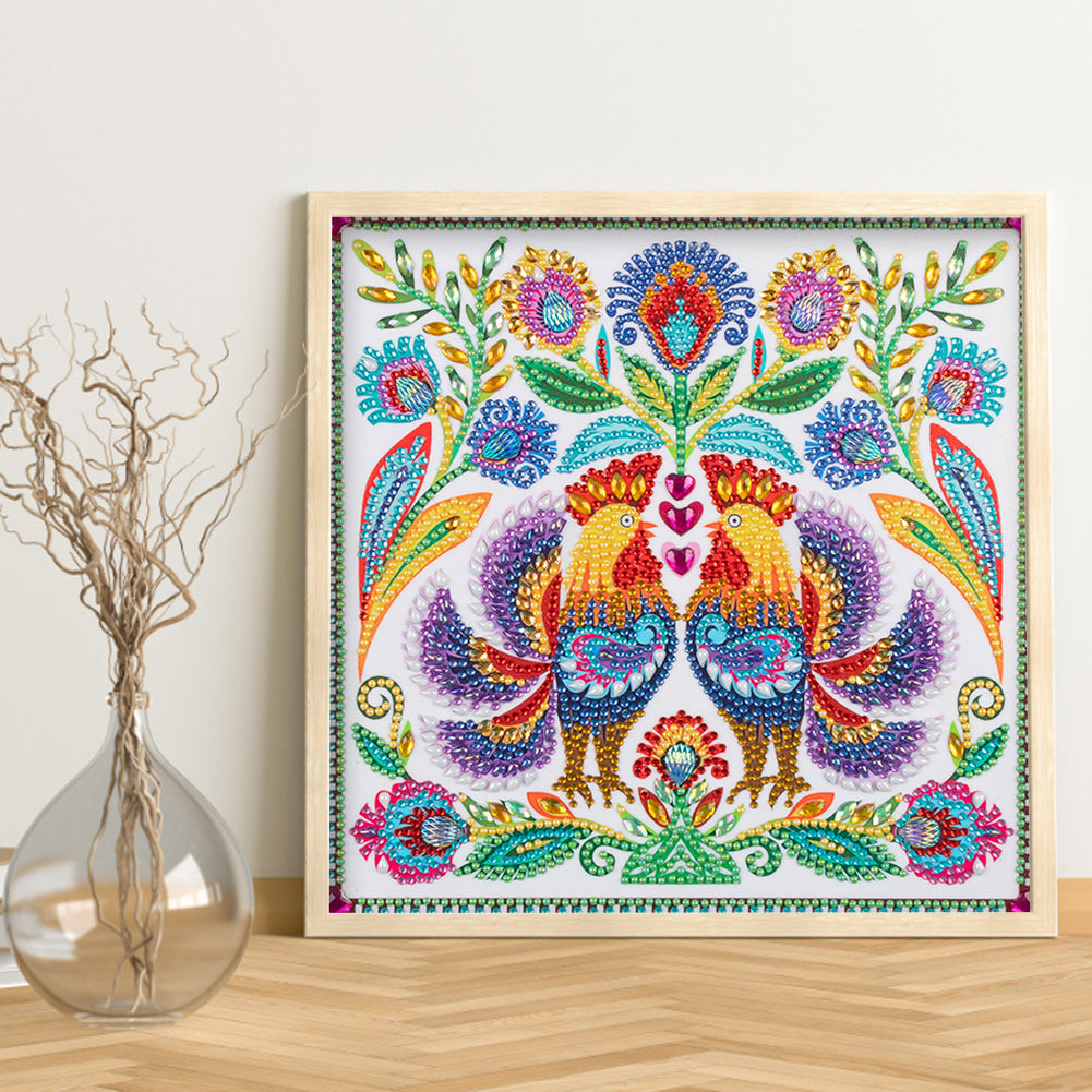 Rooster - Special Shaped Drill Diamond Paiting 30*30CM