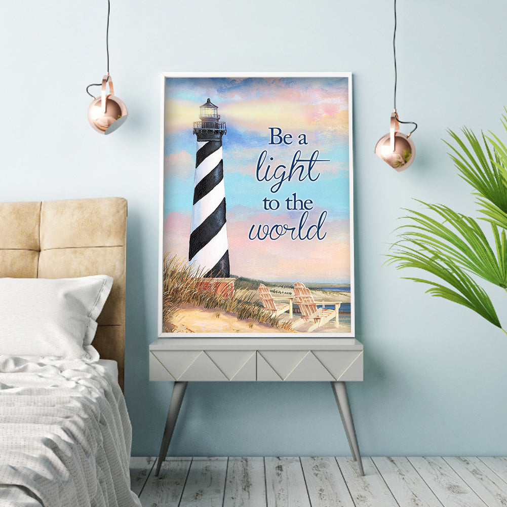 Lighthouse - Full Round Drill Diamond Painting 30*40CM