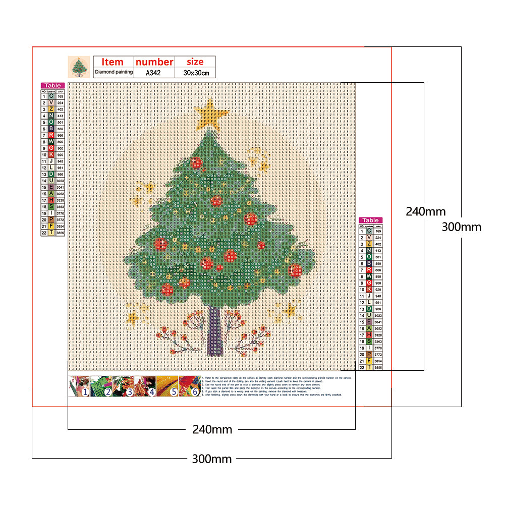 Fruit Tree - Full Round Drill Diamond Painting 30*30CM