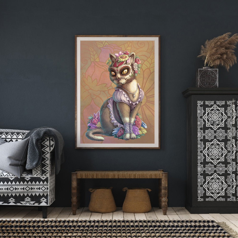 Royal Cat - Full Round Drill Diamond Painting 30*40CM
