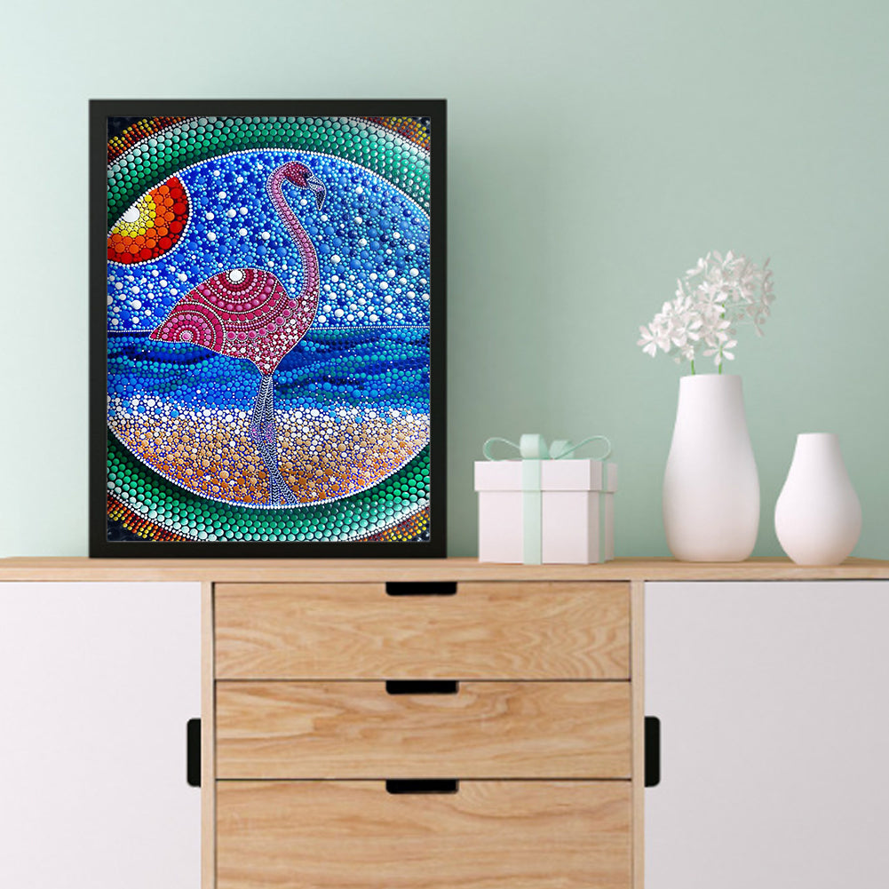 Flamingo - Special Shaped Drill Diamond Paiting 30*40CM