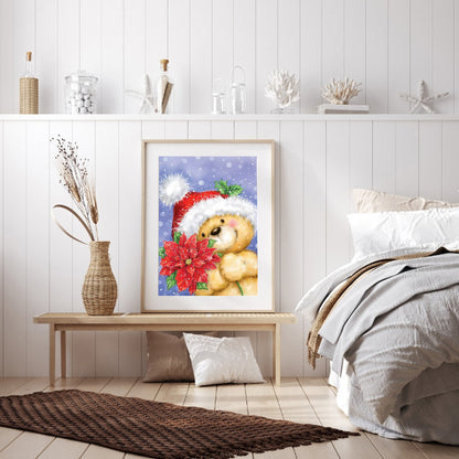 Bear Snow - Full Round Drill Diamond Painting 30*40CM