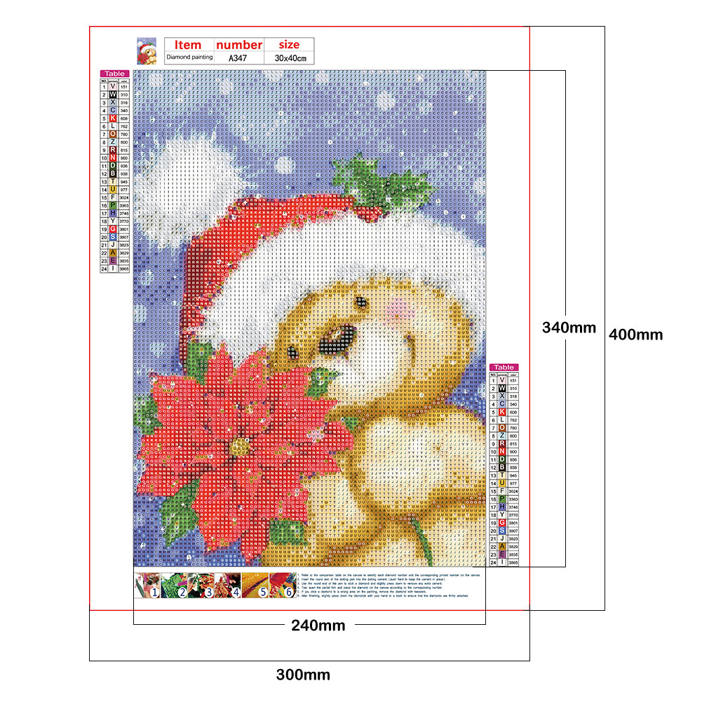 Bear Snow - Full Round Drill Diamond Painting 30*40CM