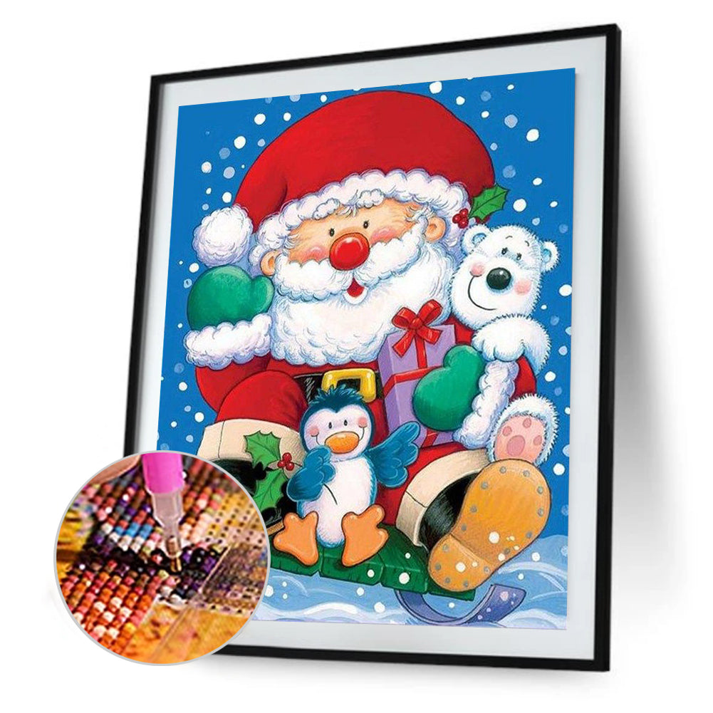 Santa Claus - Full Round Drill Diamond Painting 40*50CM