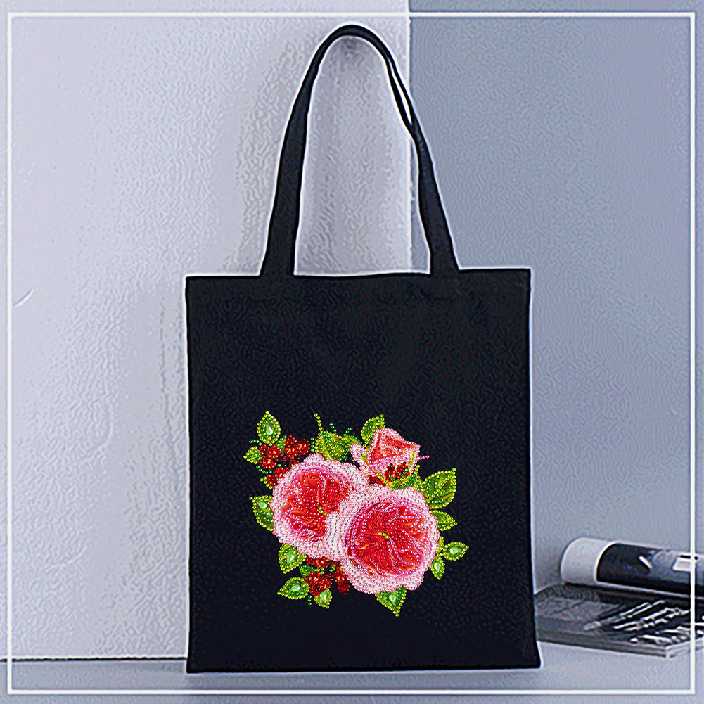 5D DIY Diamond Painting Handbag Mosaic Rhinestone Embroidery Shopping Bag