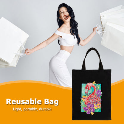 5D DIY Diamond Painting Handbag Mosaic Rhinestone Embroidery Shopping Bag