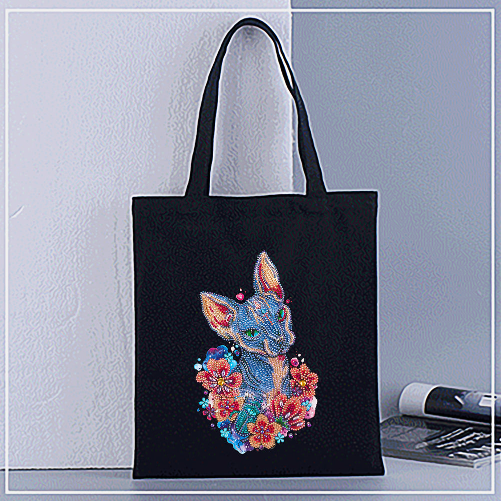 5D DIY Diamond Painting Handbag Mosaic Rhinestone Embroidery Shopping Bag