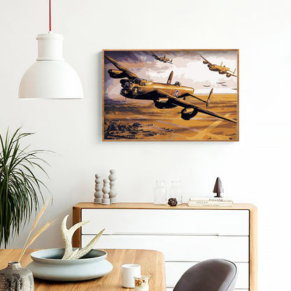 Airplane - Full Round Drill Diamond Painting 40*30CM