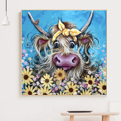 Cattle Flowers - Full Round Drill Diamond Painting 40*40CM