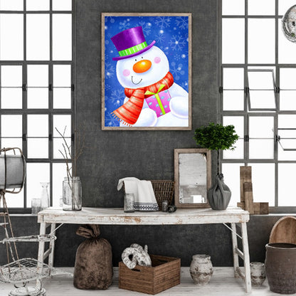 Santa Snowman - Full Round Drill Diamond Painting 40*50CM