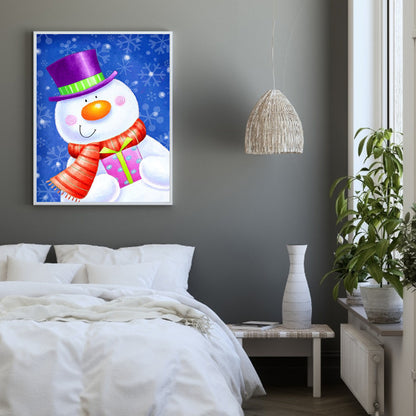 Santa Snowman - Full Round Drill Diamond Painting 40*50CM