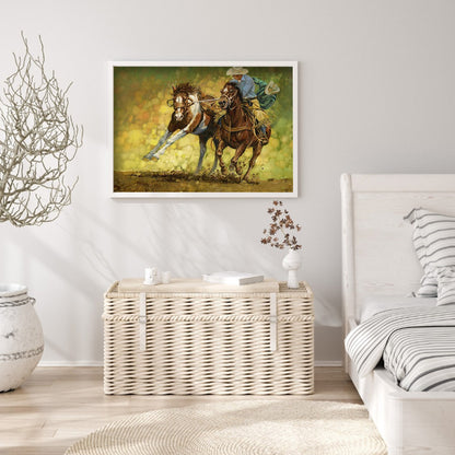 West Cowboy - Full Round Drill Diamond Painting 40*30CM