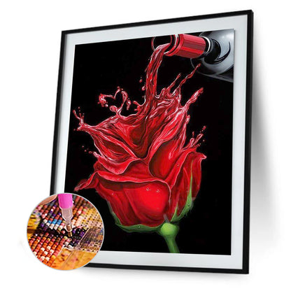 Rose Flowers - Full Round Drill Diamond Painting 30*40CM