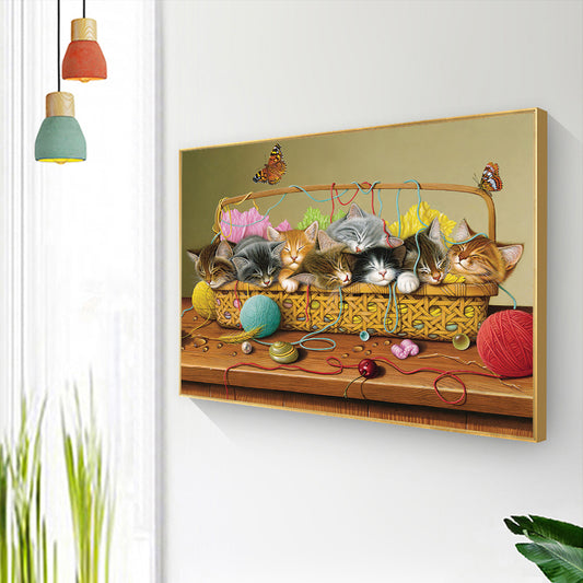 Furball Cat - Full Round Drill Diamond Painting 40*30CM