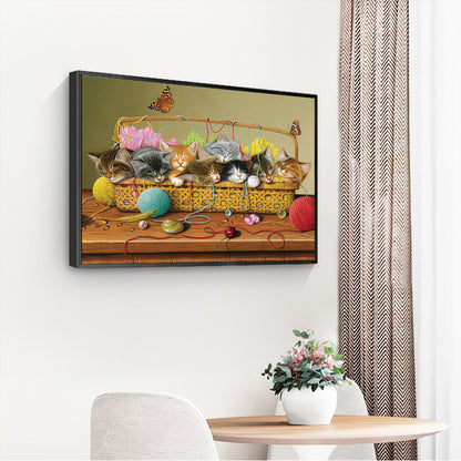 Furball Cat - Full Round Drill Diamond Painting 40*30CM