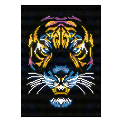 Luminous Tiger - Full Round Drill Diamond Painting 30*40CM