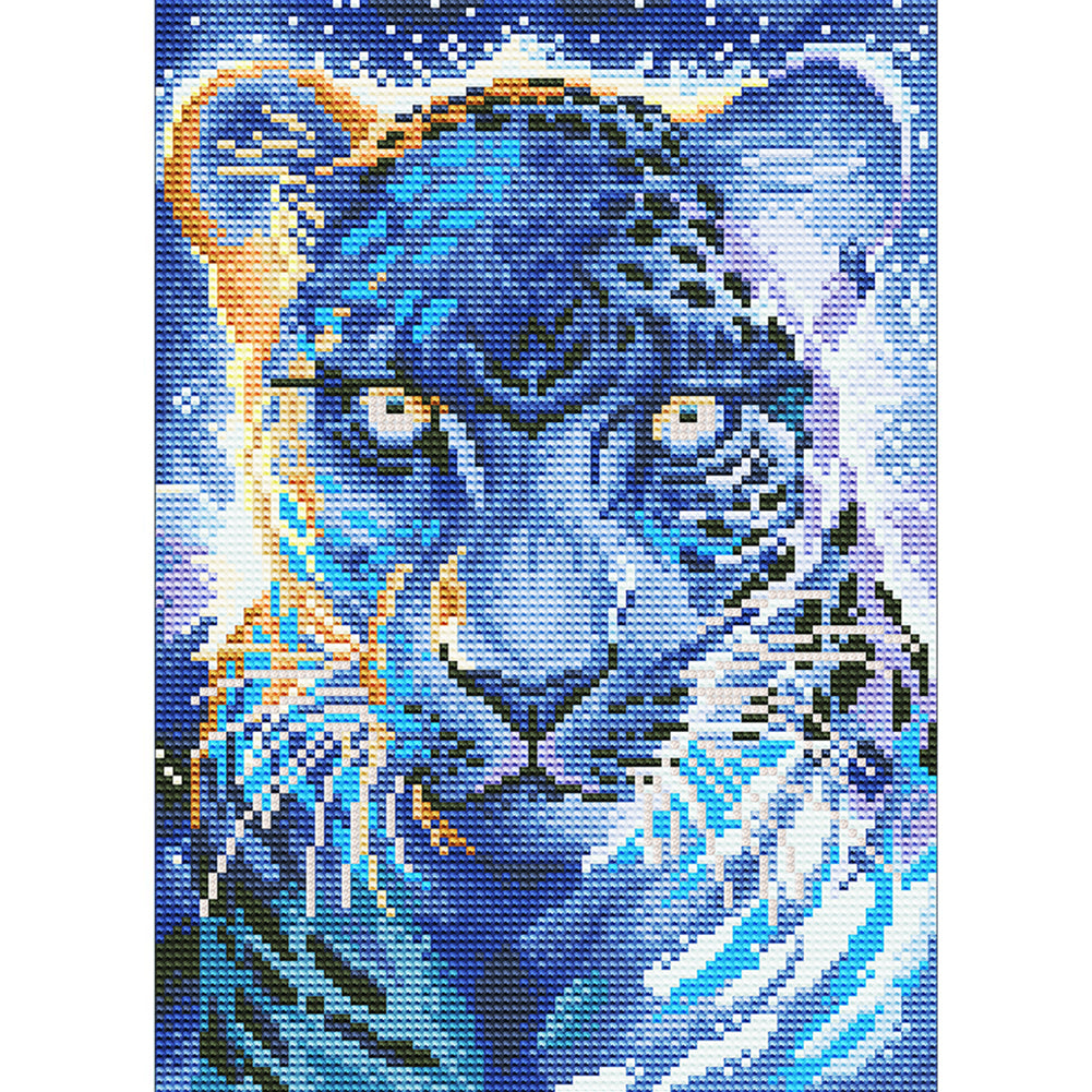 Luminous Tiger - Full Round Drill Diamond Painting 30*40CM