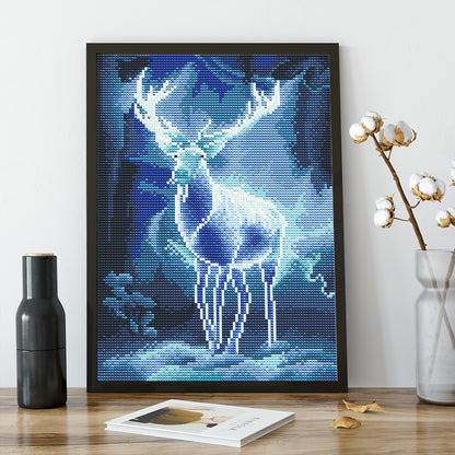 Luminous Deer - Full Round Drill Diamond Painting 30*40CM