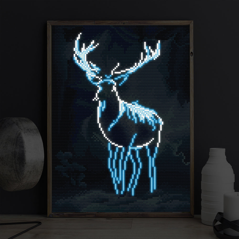 Luminous Deer - Full Round Drill Diamond Painting 30*40CM