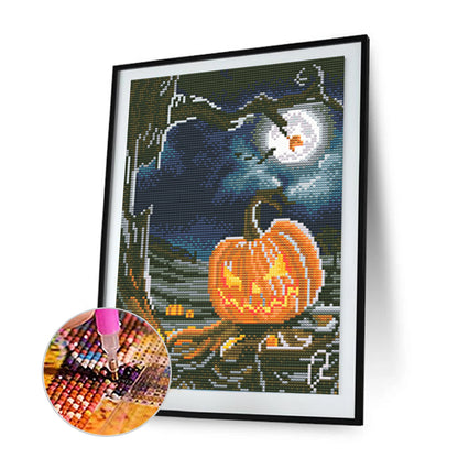 Luminous Pumpkin - Full Round Drill Diamond Painting 30*40CM