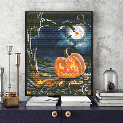 Luminous Pumpkin - Full Round Drill Diamond Painting 30*40CM