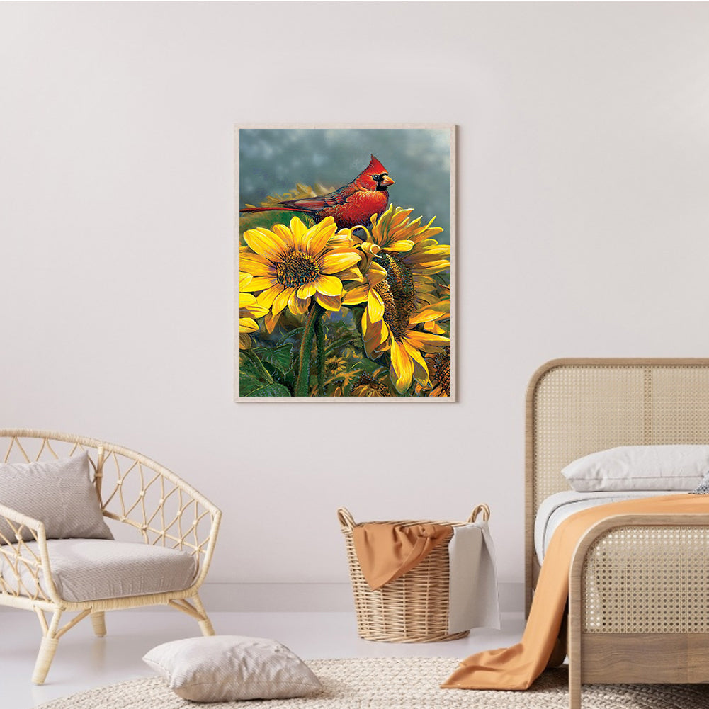 Sunflower - Full Round Drill Diamond Painting 30*40CM