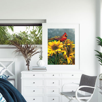 Sunflower - Full Round Drill Diamond Painting 30*40CM