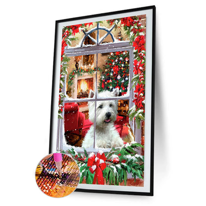 Christmas Window - Full Round Drill Diamond Painting 30*60CM