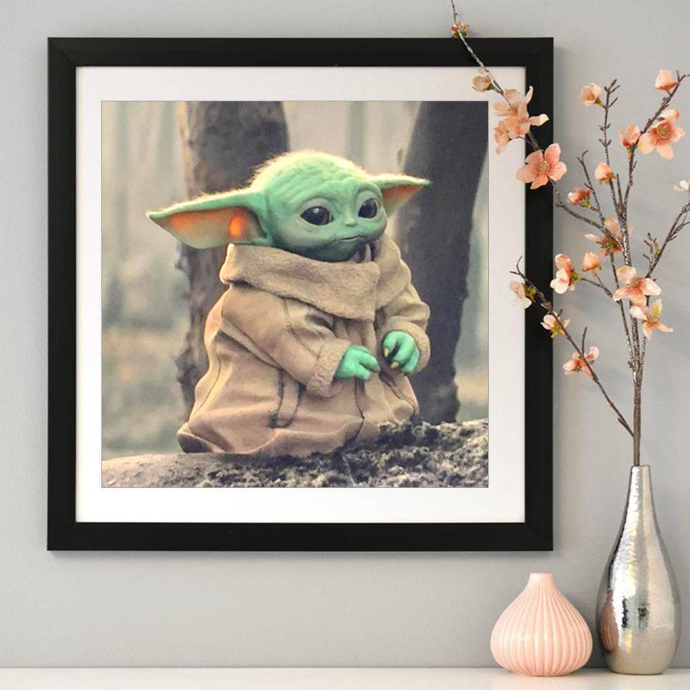 Cartoon Yoda - Full Square Drill Diamond Painting 30*30CM