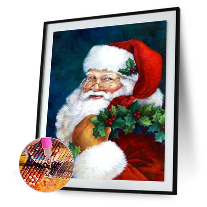 Santa Christmas - Full Round Drill Diamond Painting 30*40CM