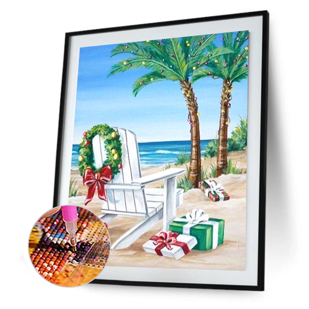 Summer Beach - Full Round Drill Diamond Painting 30*40CM