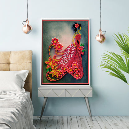 Dress Ladies - Special Shaped Drill Diamond Painting 30*40CM