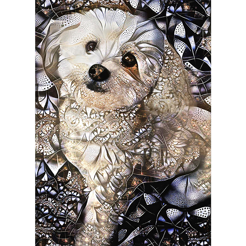 Dog - Full Round Drill Diamond Painting 30*40CM