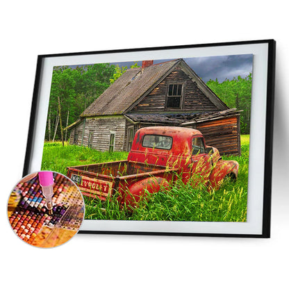 House Car - Full Round Drill Diamond Painting 40*30CM