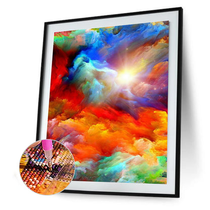 Rainbow Clouds - Full Round Drill Diamond Painting 30*40CM