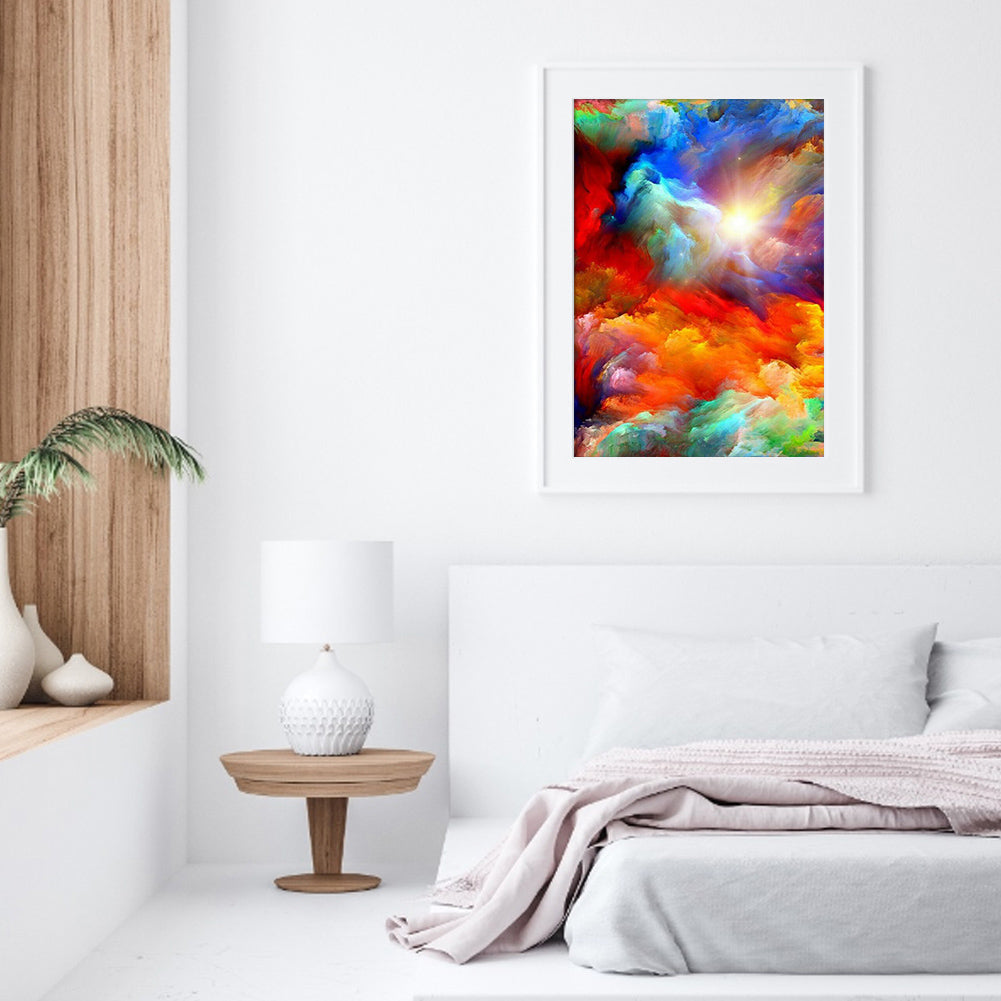 Rainbow Clouds - Full Round Drill Diamond Painting 30*40CM