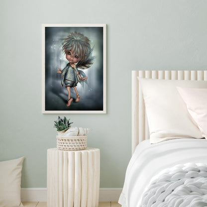 Cartoon Girl - Full Round Drill Diamond Painting 30*40CM