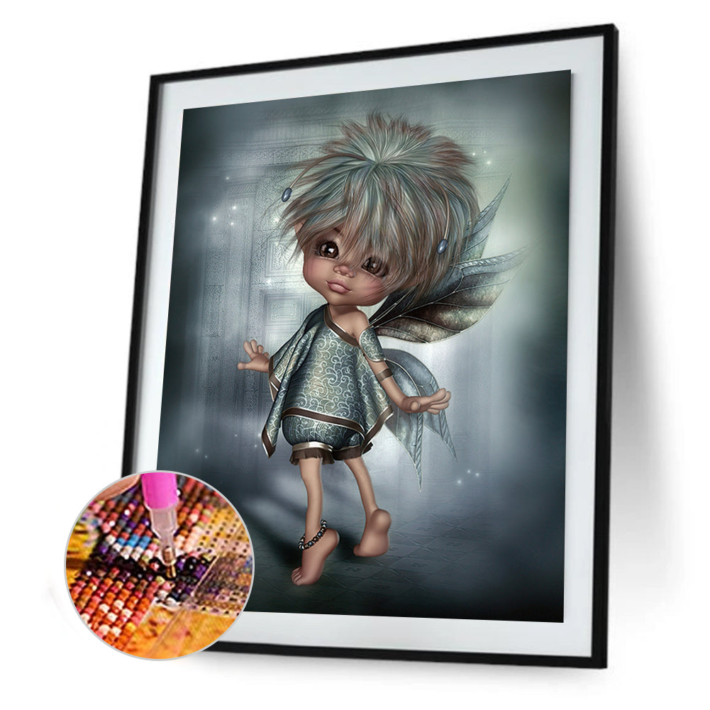 Cartoon Girl - Full Round Drill Diamond Painting 30*40CM