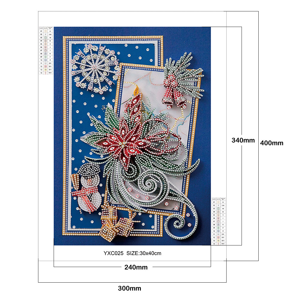 Paper Quilling - Special Shaped Drill Diamond Painting 30*40CM