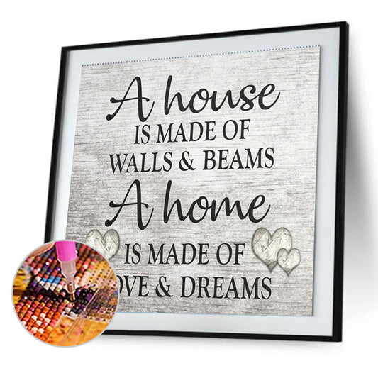 Love Alphabet - Full Round Drill Diamond Painting 30*30CM