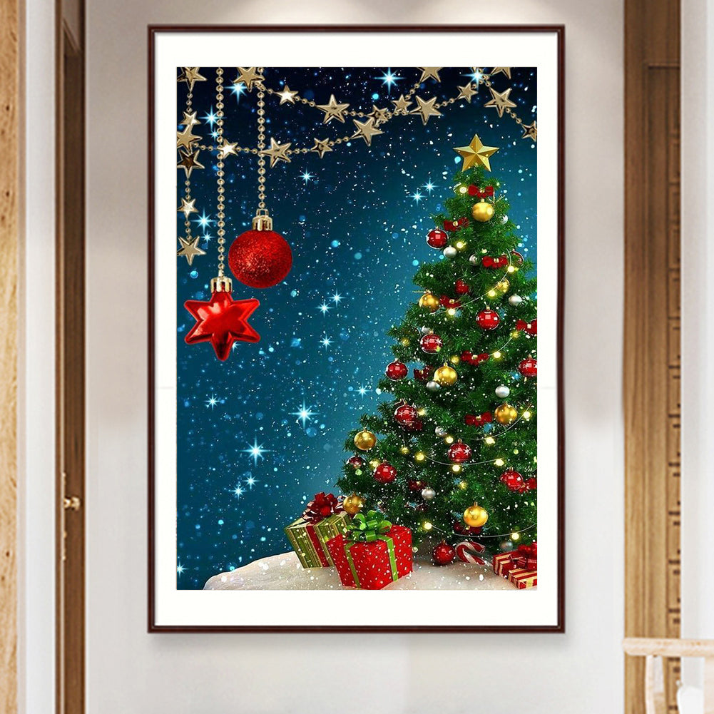 Christmas Tree - Full Round Drill Diamond Painting 45*70CM