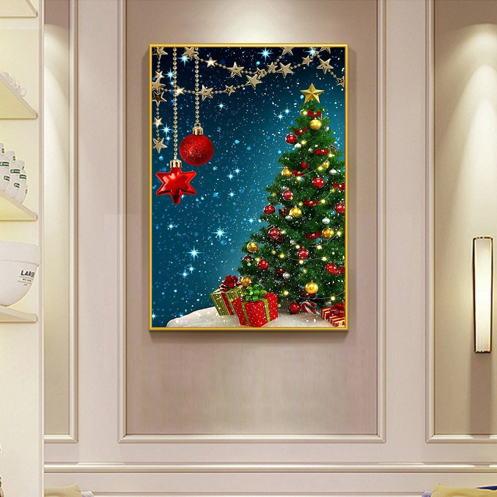 Christmas Tree - Full Round Drill Diamond Painting 45*70CM