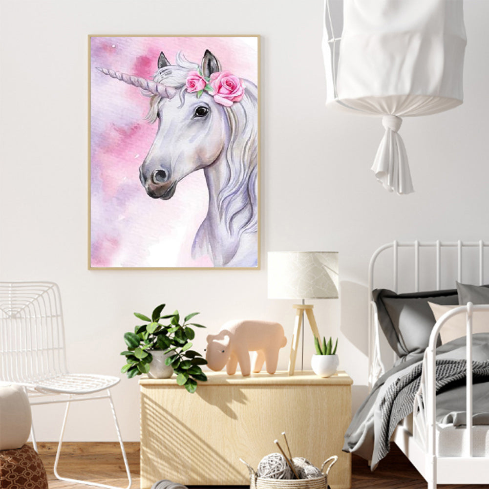 Unicorn - Full Round Drill Diamond Painting 30*40CM