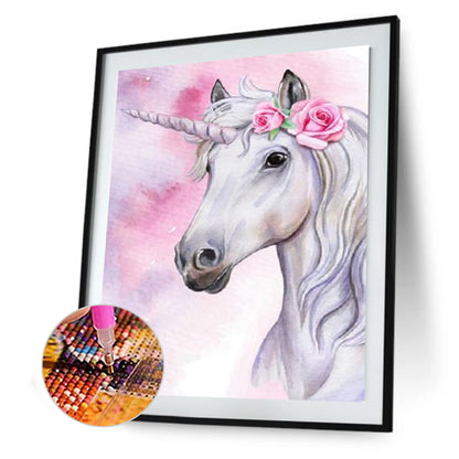 Unicorn - Full Round Drill Diamond Painting 30*40CM