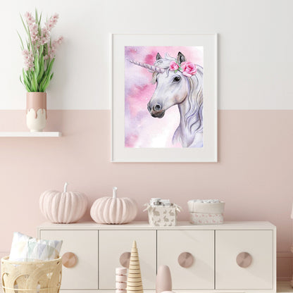 Unicorn - Full Round Drill Diamond Painting 30*40CM