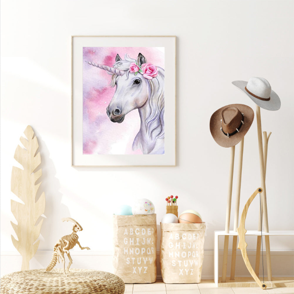 Unicorn - Full Round Drill Diamond Painting 30*40CM