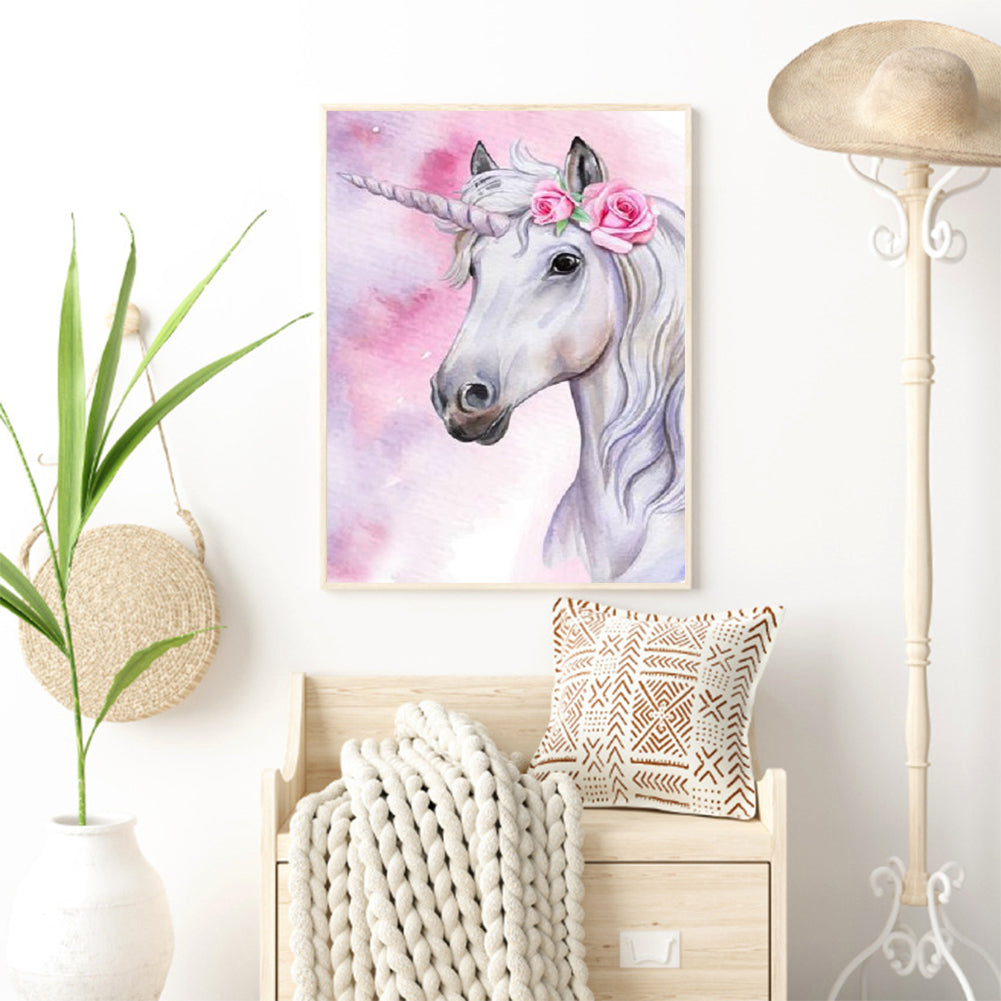 Unicorn - Full Round Drill Diamond Painting 30*40CM