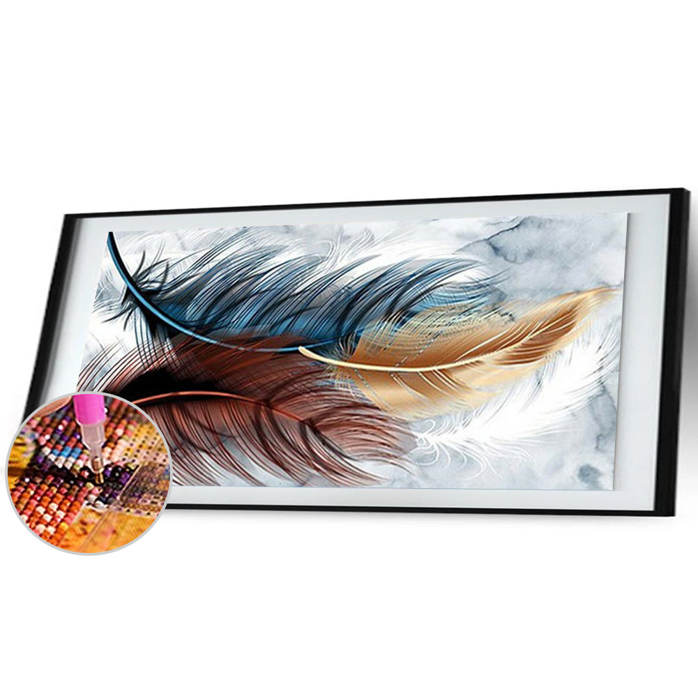 Feather - Full Round Drill Diamond Painting 80*40CM